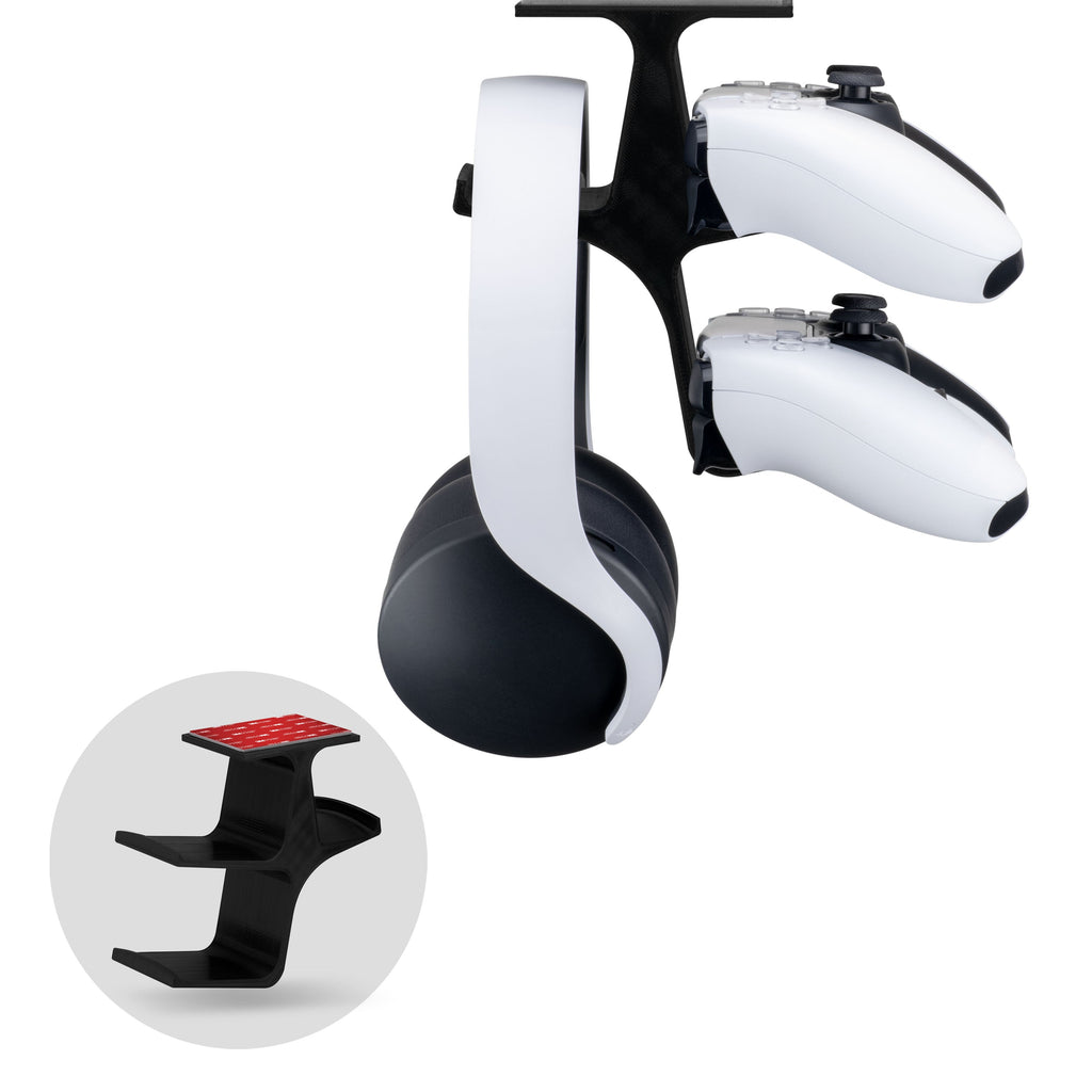 The Treo - Under Desk Dual Controller & Headphone Hanger