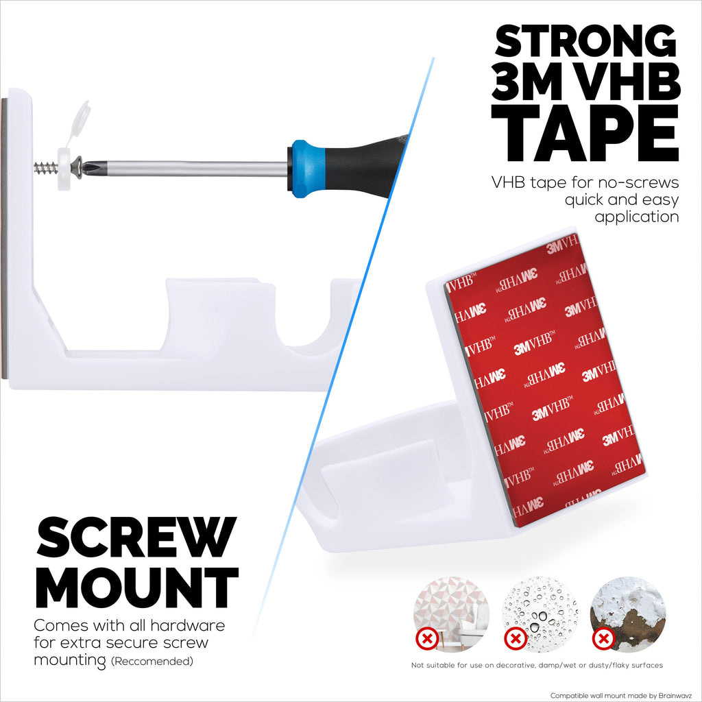 Wall Mount Compatible with WUUK Y0510 Security Camera - Adhesive & Screw for In Easy Installation, Reduce Blind Spots & Clutter