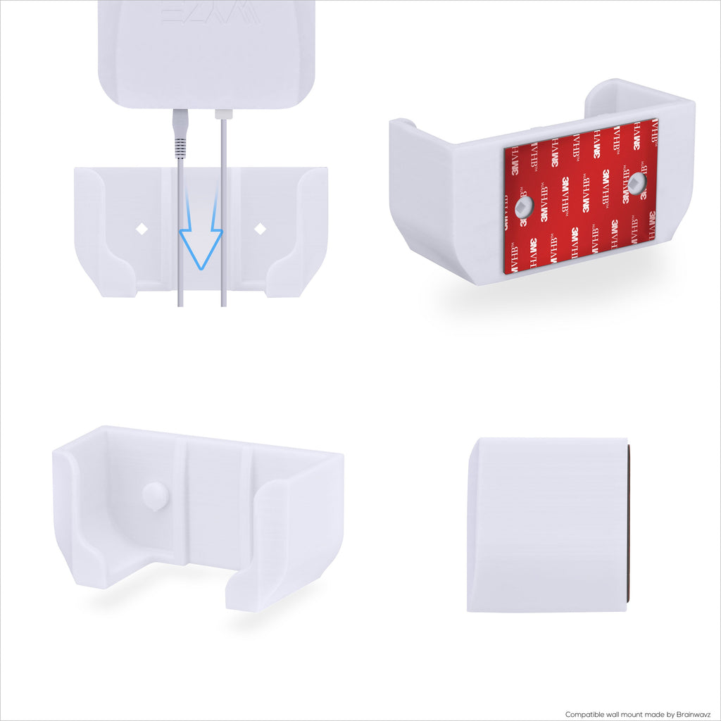 Screwless Wall Mount For Wyze WiFi 6 AX3000 Mesh Router, Strong VHB Adhesive, Easy to Install, Reduce Interference & Increase Range, Stick On & Screw-in Mounting